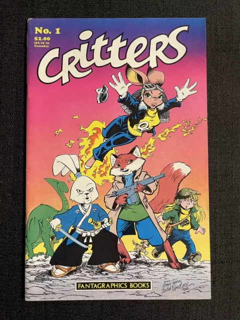 Critters #1 Fantagraphics USAGI YOJIMBO Appearance Sakai Cover & Art June 1986