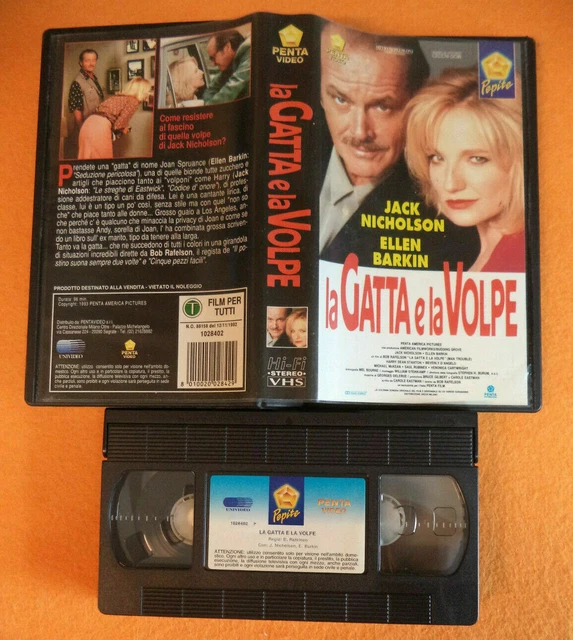 VHS FILM LA GATTA E LA VOLPE Jack Nicholson Ellen Barkin PEPITE (F13) no dvd 4.26 PicClick VHS FILM LA GATTA E LA VOLPE Jack Nicholson Ellen Barkin PEPITE (F13) no dvd 4.26 PicClick