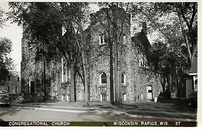 Wisconsin Rapids Wisconsin~Congregational Church~1954 Real Photo Postcard~RPPC