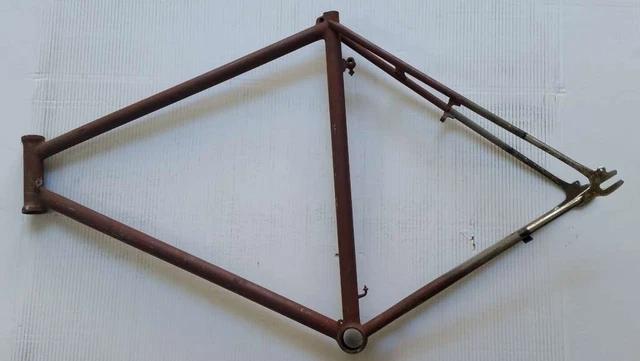 Cadre Vélo Vintage – Époque Années 30/40 – Taille 53 Cm – Sans Marque