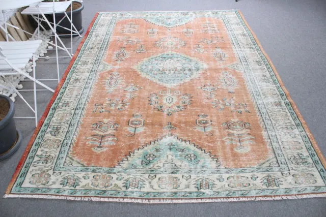 Tapis cool, grand tapis de 6,3x8,8 pieds, tapis marocain, tapis turcs,...