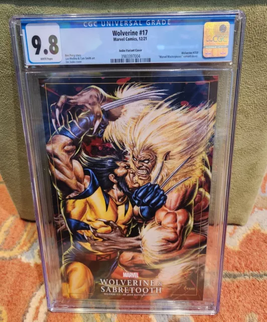 Wolverine #17D CGC 9.8 Joe Jusko 1992 Marvel Masterpieces Variant