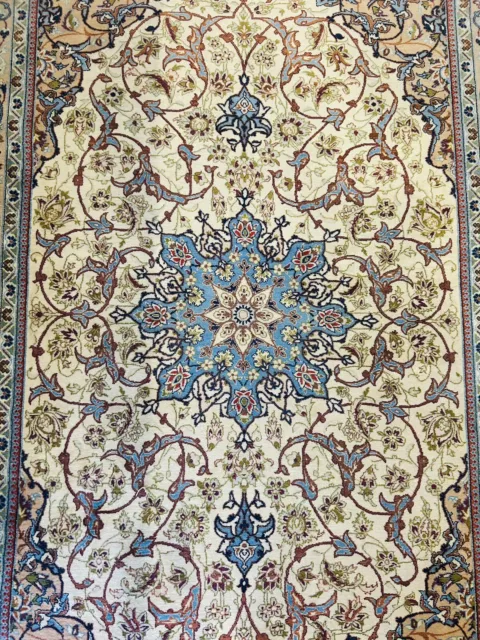 Beautiful Authentic Silk/wool Persian Rug 2