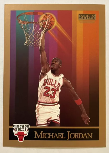 Michael Jordan 1990-91 Sky Box #41  Chicago Bulls HOF NM-MT