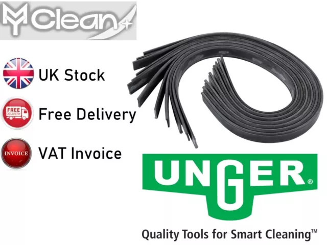 Genuine Unger Pro Window Cleaning Squeegee Rubber Hard or Soft 12" to 36"