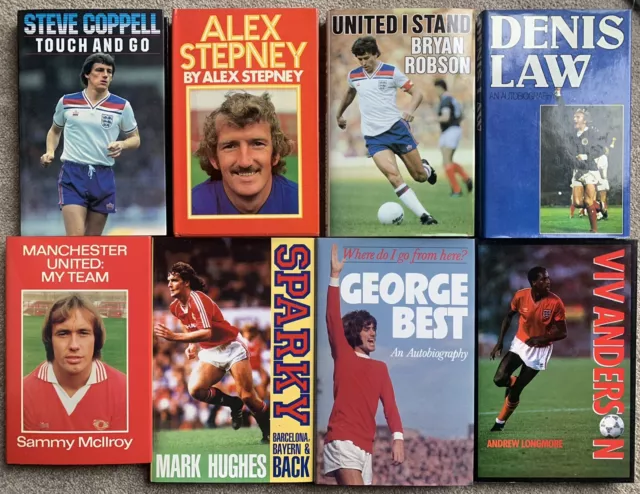 MANCHESTER UNITED FC FOOTBALL BOOKS Memorabilia MAN UTD JOB LOT RARE COLLECTION