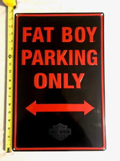 Harley Davidson Fat Boy Parking Only- Metal Sign