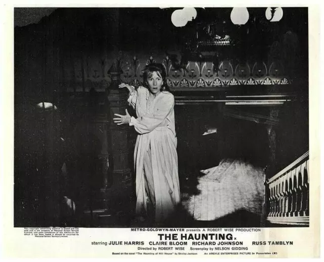 The Haunting Original Lobby Card Julie Harris Looks at Stairs in Fear 1963