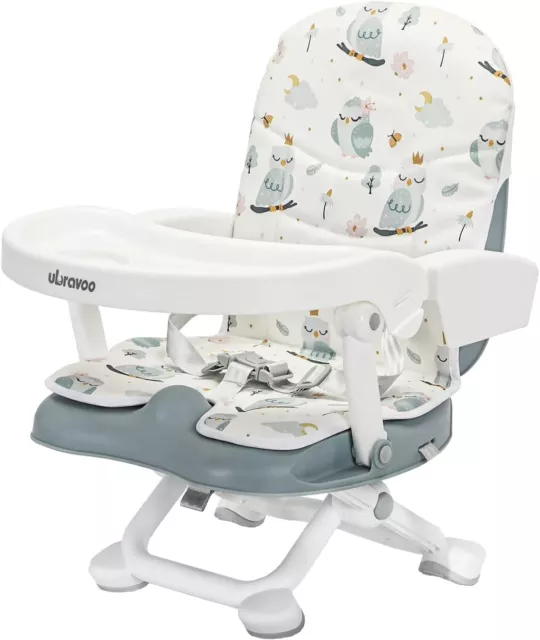 UBRAVOO Baby Booster Seat for Dining Table with Removable Tray & Cushion