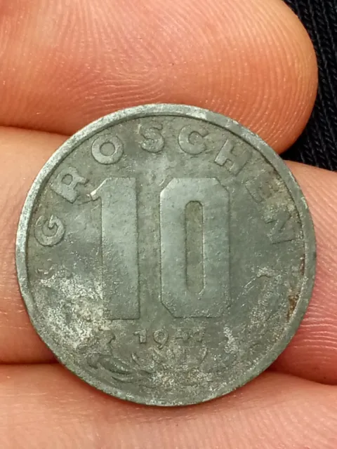 Coin, Austria, 10 Groschen, 1947, Zinc, KM:2874 Kayihan coins