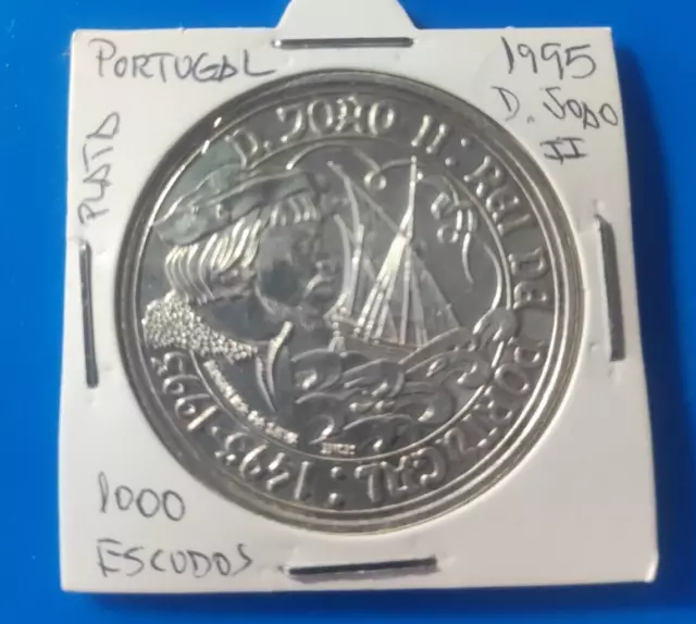 lote 3 monedas de 1000 escudos de PLATA,Portugal