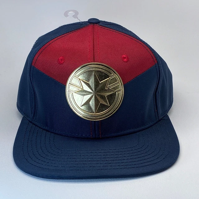 The Avengers Captain Marvel Snapback Baseball Hat Adjustable Cap BioWorld NWT