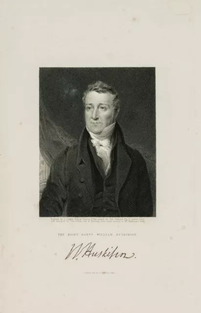 COCHRAN (*1821) nach GRAHAM (*1794), Portrait d. William Huskisson,  1831, Punkt