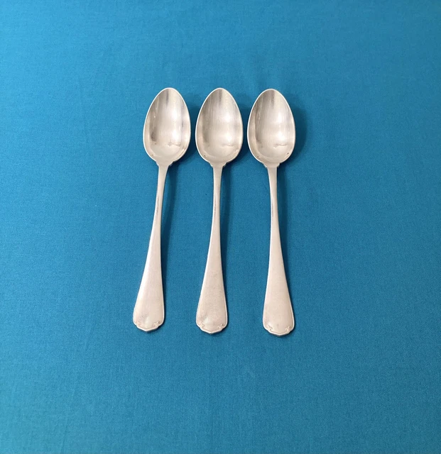 Cuillère à Moka Christofle Atlantide – 10 Cm – Métal Argenté – Art Déco – Neuve