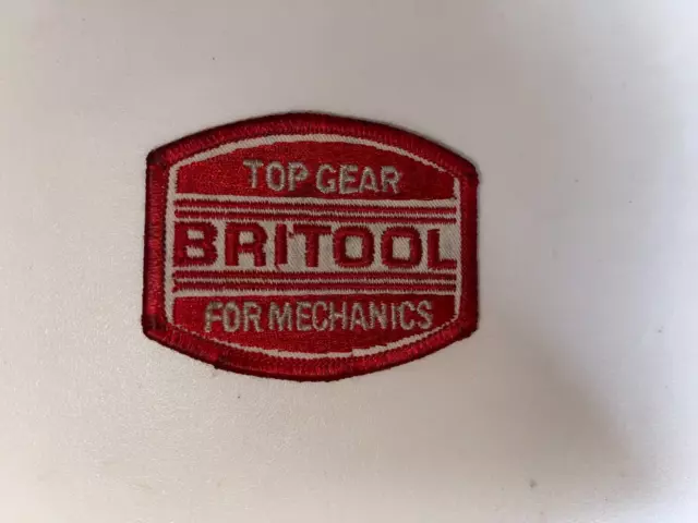 Parche de costura bordado vintage Top Gear Britool para mecánica