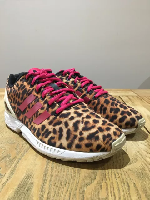 Zx flux torsion leopard print animal womens trainers cheap