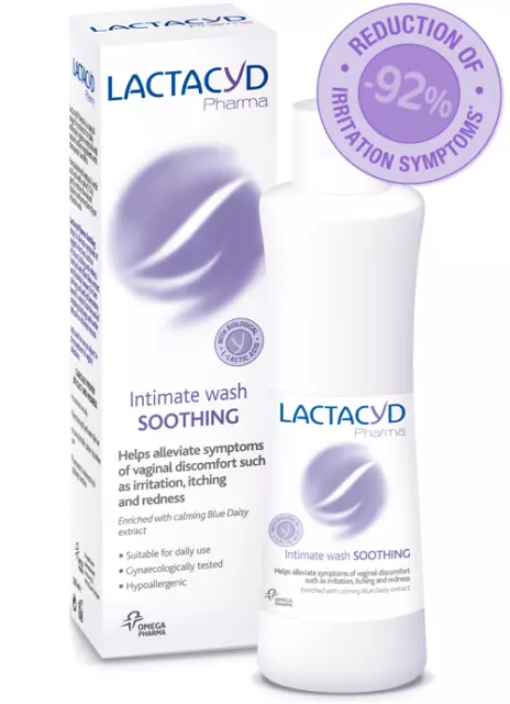 Lactacyd Pharma Soothing Intimate Wash For Irritation Itching Redness 250ml