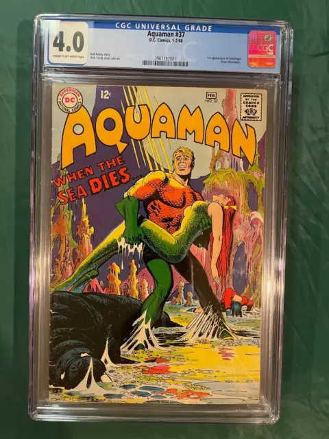 Aquaman #37 1968 CGC 4.0 1st Appearance of Scavenger (Peter Mortimer) DC Key!