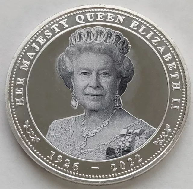 Queen Elizabeth II Coin 1926 - 2022 Memorial Coin with capsule