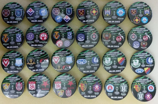 All 2022 - 2023 Uefa Europa Conference League Groups Matches Badges