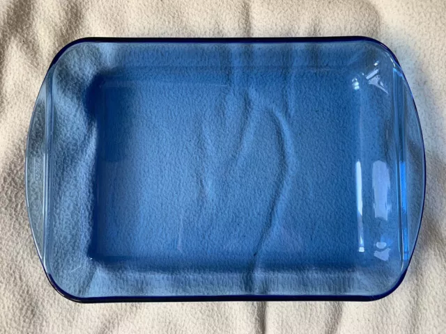 Vintage Pyrex 234 Casserole Dish Rectangular Cobalt Blue See Pictures