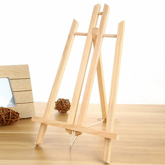 Caballete de mesa de madera de haya de 30 cm pintura artesanal soporte de madera para suministros de arte0zZ8