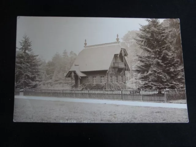 The Russian Hut Edwinstowe Nottinghamshire Real Photo Vintage Postcard F14