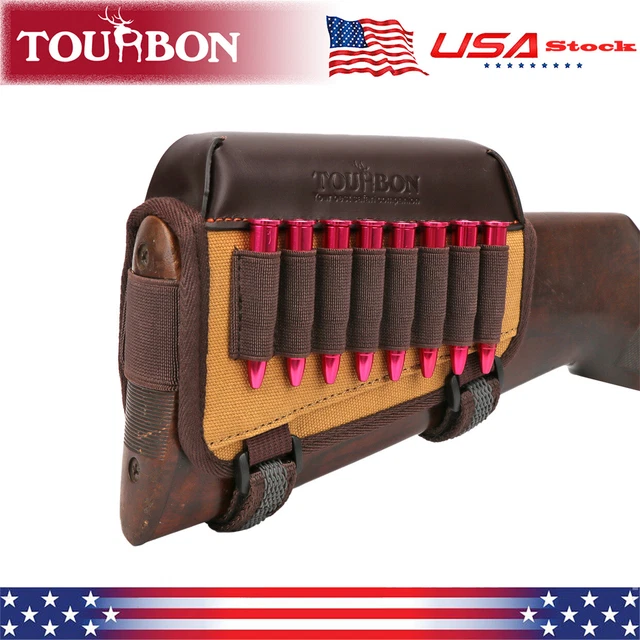 Porte-munitions Cuir TOURBON Avec Support De Crosse (cheek Riser) - Neuf