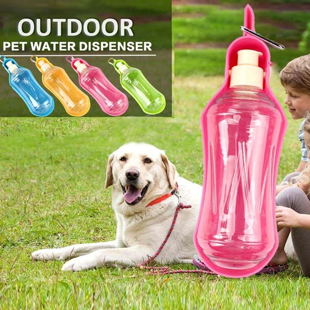 Pet Water Bottle Foldable Plastic Dog Water Feeding Bowl Outdoor Pet Drinker UK