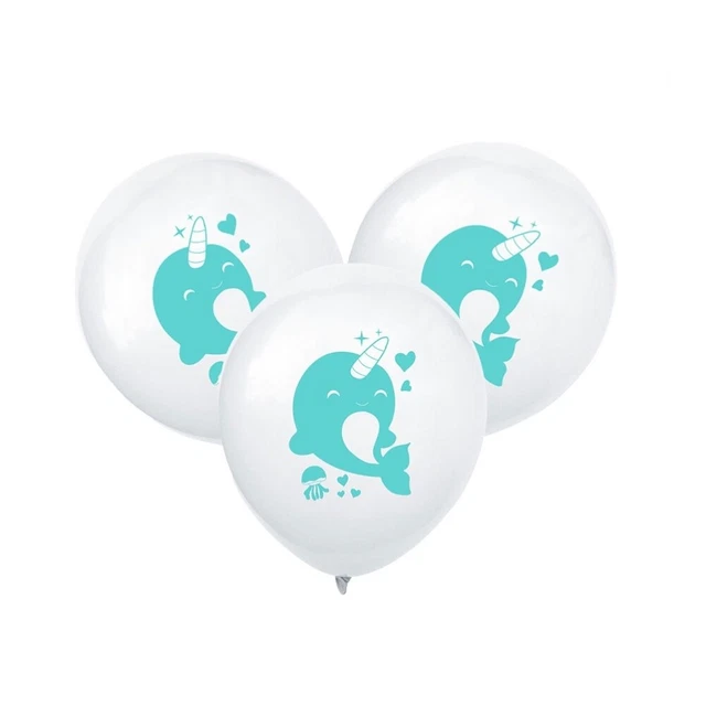 20 pcs ballons à motifs de narval kit de ballons décoratifs décorer 2