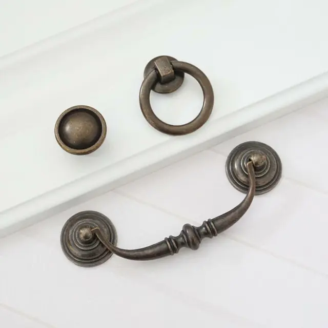 4.25" Drawer Bail Pull Handle Dresser Knob Antique Bronze Cabinet Pulls Handle