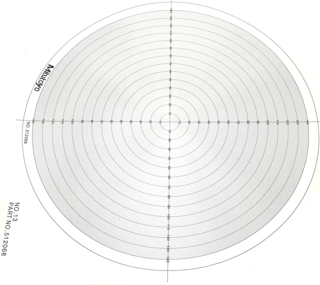 Mitutoyo Optical Comparator Overlay Charts