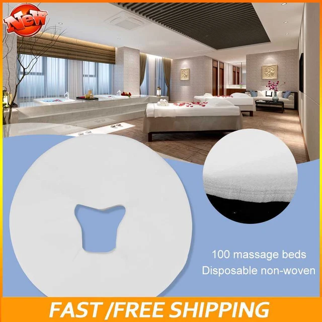 Nuevo 100 piezas almohadilla facial desechable multicolor para mesas/sillas de masaje (circuito blanco)