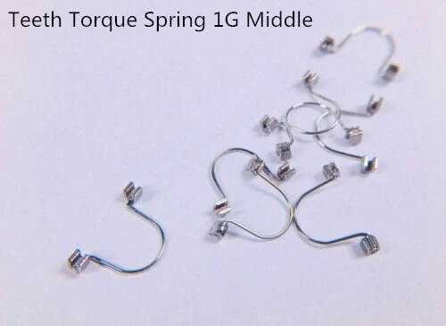 10 Pcs Dental Orthodontic Anterior Tooth Torque Springs Rectangular 1G Middle