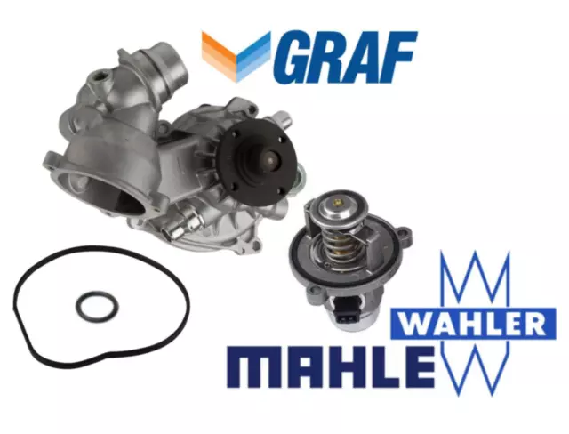 Engine Water Pump & Thermostat OEM Graf Wahler for BMW 545i 645Ci 745Li 745i X5