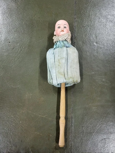 Insolite Marotte à Tête Allemande En Biscuit