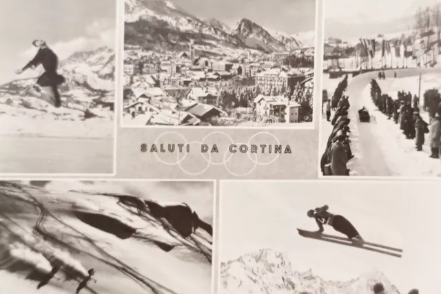 Cartolina - Saluti da Cortina - Vedute diverse - 1954