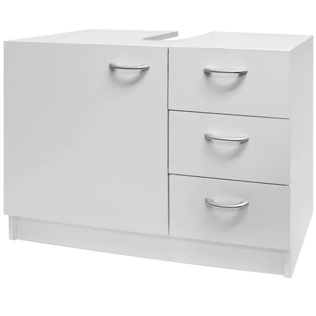 CASARIA® Under Sink Cabinet Bathroom Furniture Storage Unit Basin Cupboard White