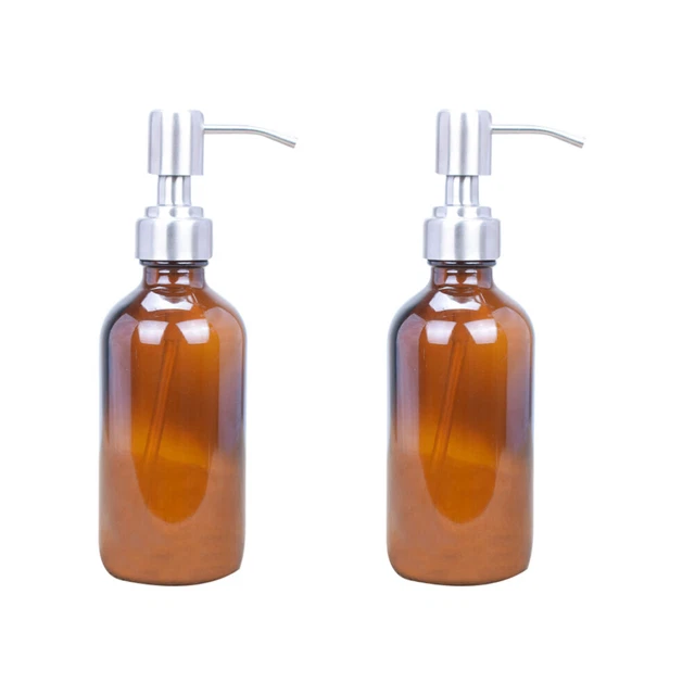 2 piezas botella bomba de vidrio botella de vidrio 8 oz botellas bomba de aceite esencial