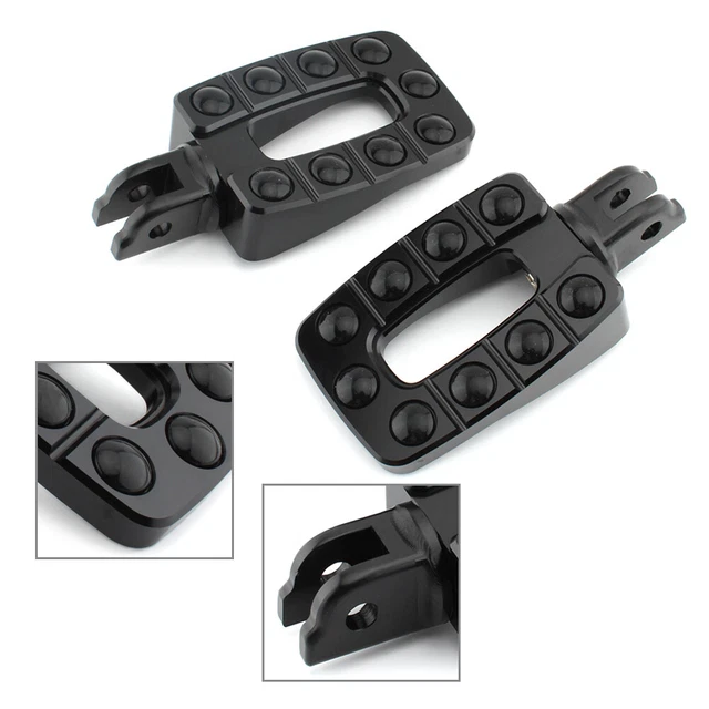 2 poggiapiedi conducente poggiapiedi anteriore pedale antiscivolo per Harley Softail 18-23