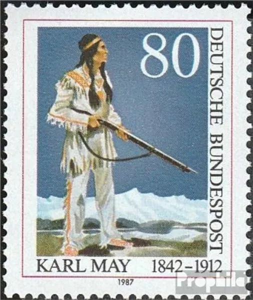 RFA (FR.Allemagne) 1314 (édition complète) timbres prémier jour 1987 karl may