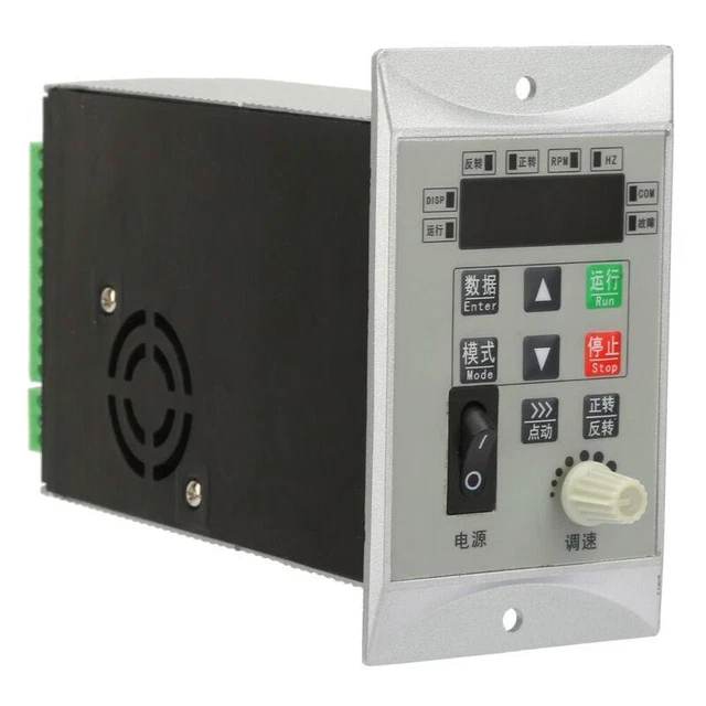 SINGLE PHASE VARIABLE Frequency Drive VFD 220V 075KW 1HP Inverter ...