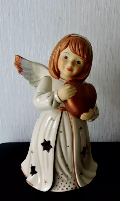 Goebel Figur Engel mit Herz 26 cm Sonderedition Kupferglanz - limitiert nur 999