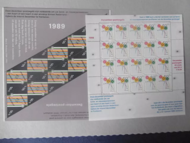 Niederlande Kleinbogenlot (Decemberpostzegels) 1988-1996 postfrisch