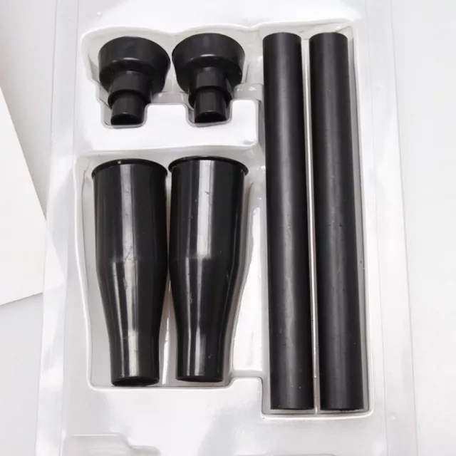8pcs Set of Black Plastic Nozzles for Multifunctional Garden Fountain at Home