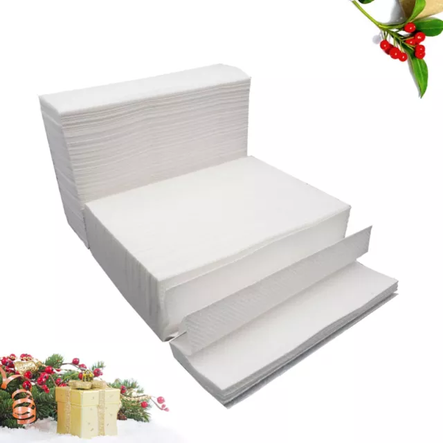400 PCS White Water-absorbent Paper Towel Commercial Tissue