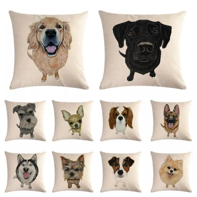French Bulldog Pillow Case for Home Sofa Car Cute Pet Animal Dog Cushion Cover