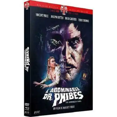 Blu Ray + DVD : L'abominable Dr Phibes - Vincent Price - Ed Digibook - NEUF