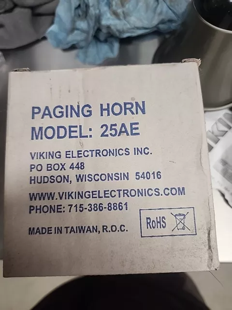 Viking Electronics 25AE210 Paging Horn - New - Out of Box