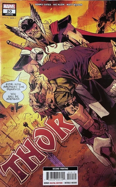 Marvel Comics Thor #20 2nd Printing Donny Cates